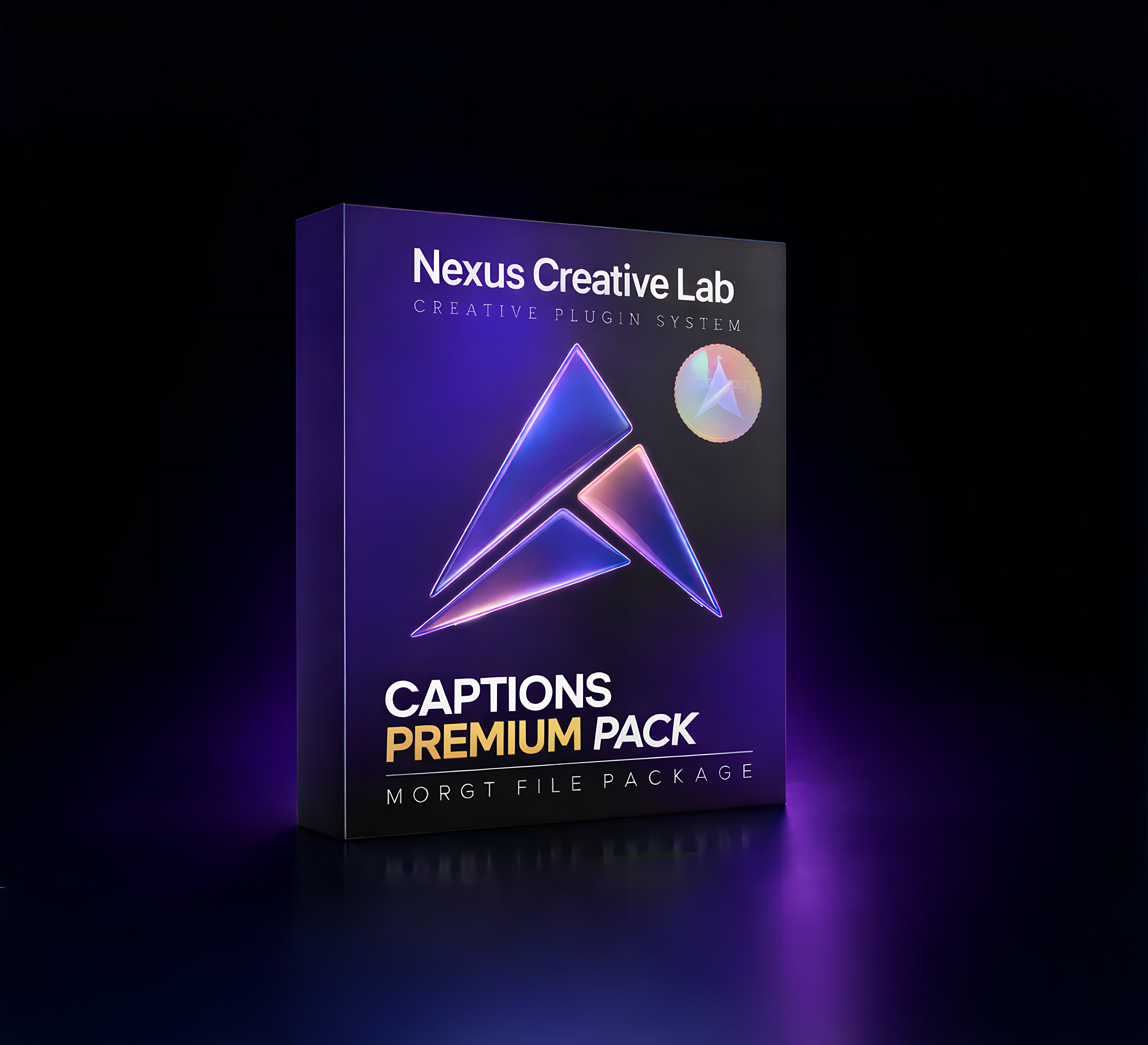Premium Captions Pack product box artwork